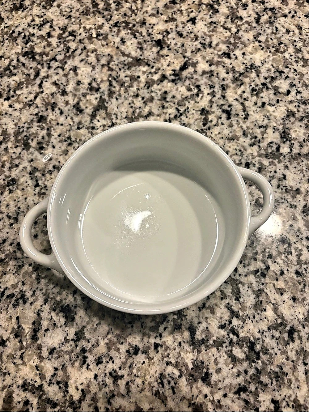 Ljungberg Collection Two-Handled White Soup Bowl. Fine Porcelain. New Orleans, L